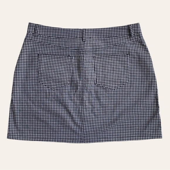 Forever 21 Black and White Checkered Mini Skirt Size L - Picture 4 of 12